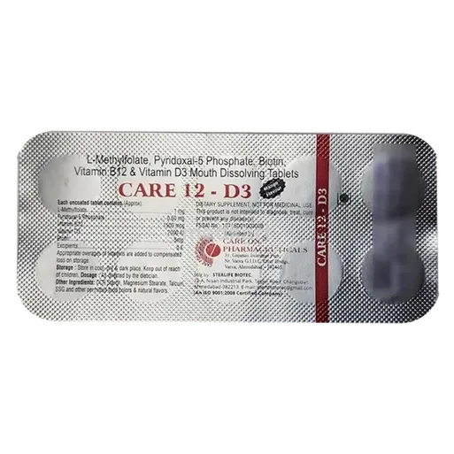 care 12 d3 tablet 10's